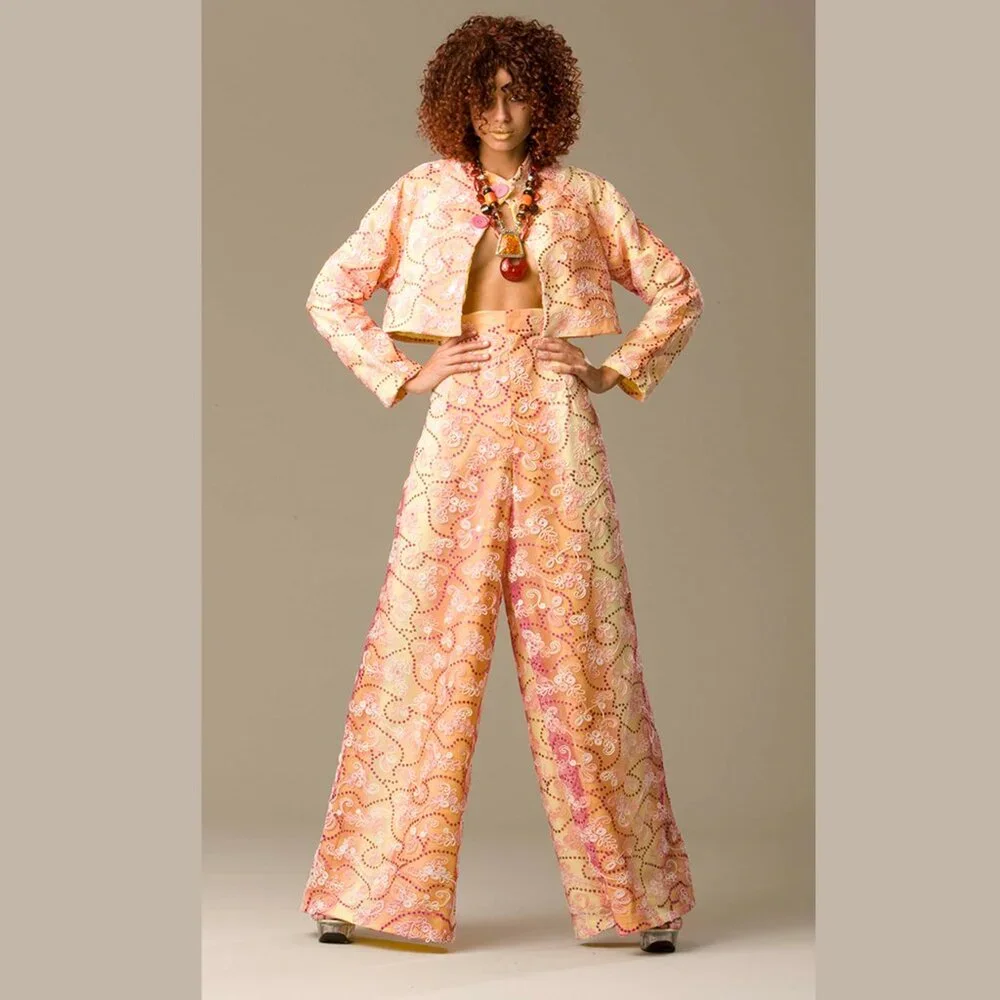 TWO-PIECE ENSEMBLE PANT SUIT - Picture 1 of 14